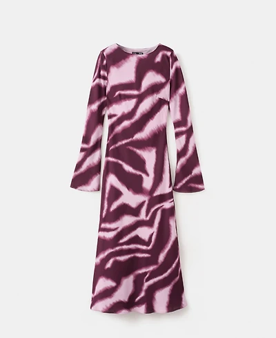 Mango Women's A-Line Animal-Print Dress