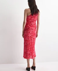 Mango Women's Asymmetrical Floral-Print Dress