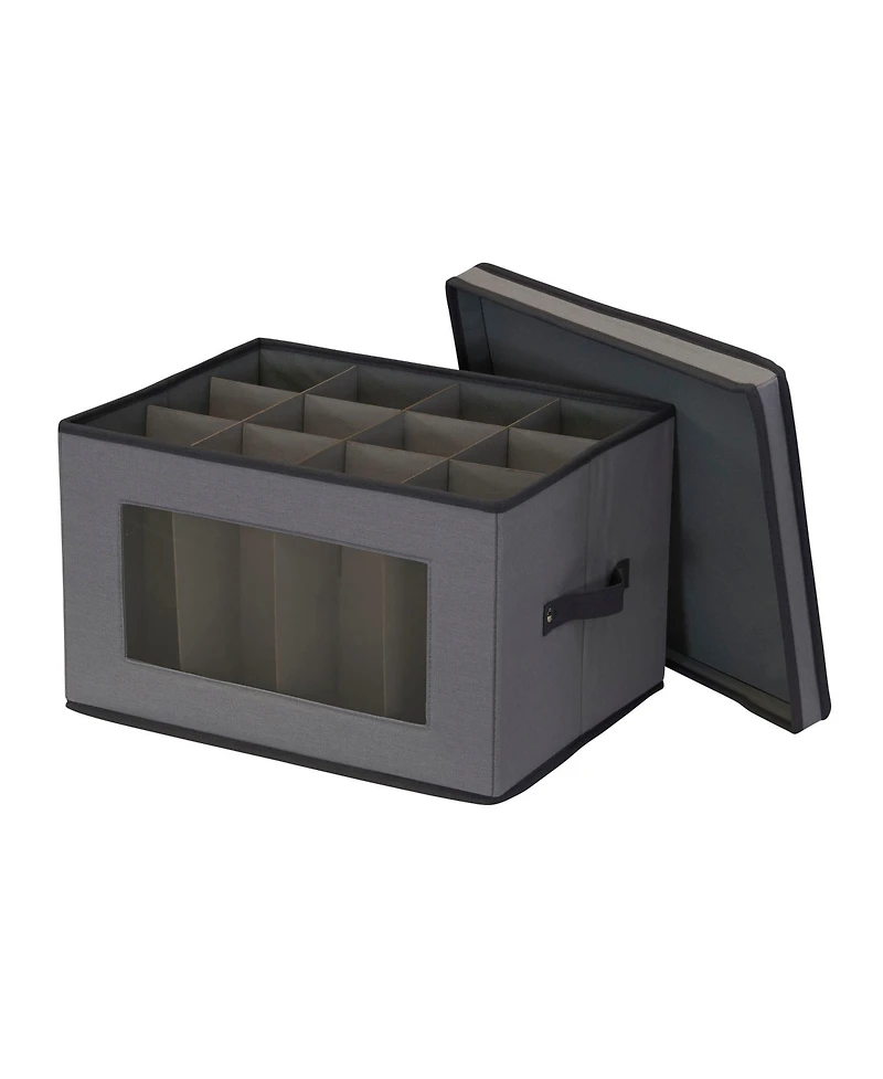 Household Essentials Holiday Stemware Storage Box