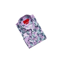 Elie Balleh Men's Slim Fit Floral Button-Down Shirt