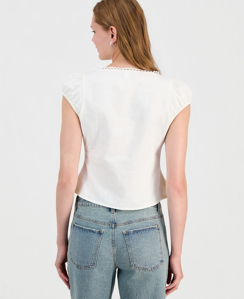 And Now This Women's Femme Cap-Sleeve Blouse, Macy's Exclusive