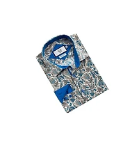 Elie Balleh Men's Slim Fit Paisley Sport Button-Down Shirt