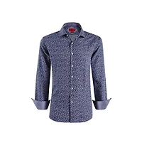 Elie Balleh Men's Slim Fit Floral Printed Button-Down Shirt