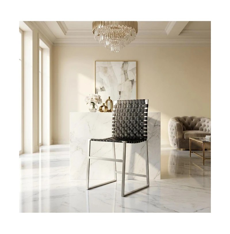 Butler Specialty Urban Woven Leather 25" Counter Stool