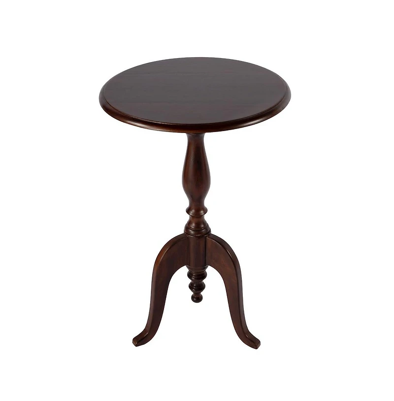 Butler Specialty Tia 18 in. W Round Wood Pedestal Side Table