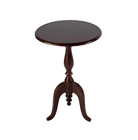 Butler Specialty Tia 18 in. W Round Wood Pedestal Side Table