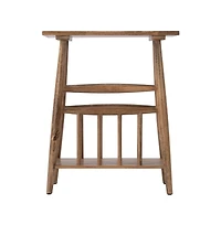 Butler Specialty Bowen 20 in. W Rectangular Solid Wood Side Table with Magazine Holder