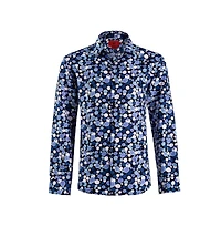 Elie Balleh Men's Slim Fit Dot Print Shirt | Button Down