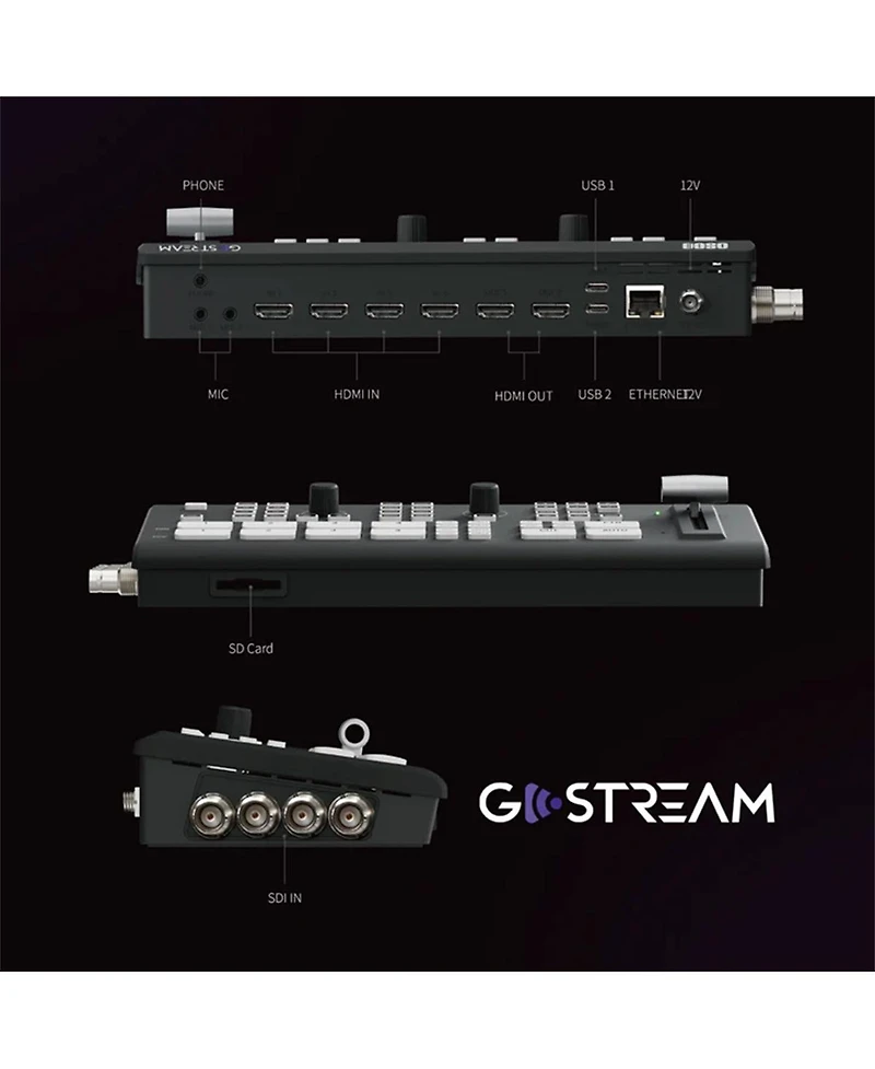 Osee GoStream Duet Multi-Camera Sdi/Hdmi Live Stream Video Mixer Switcher