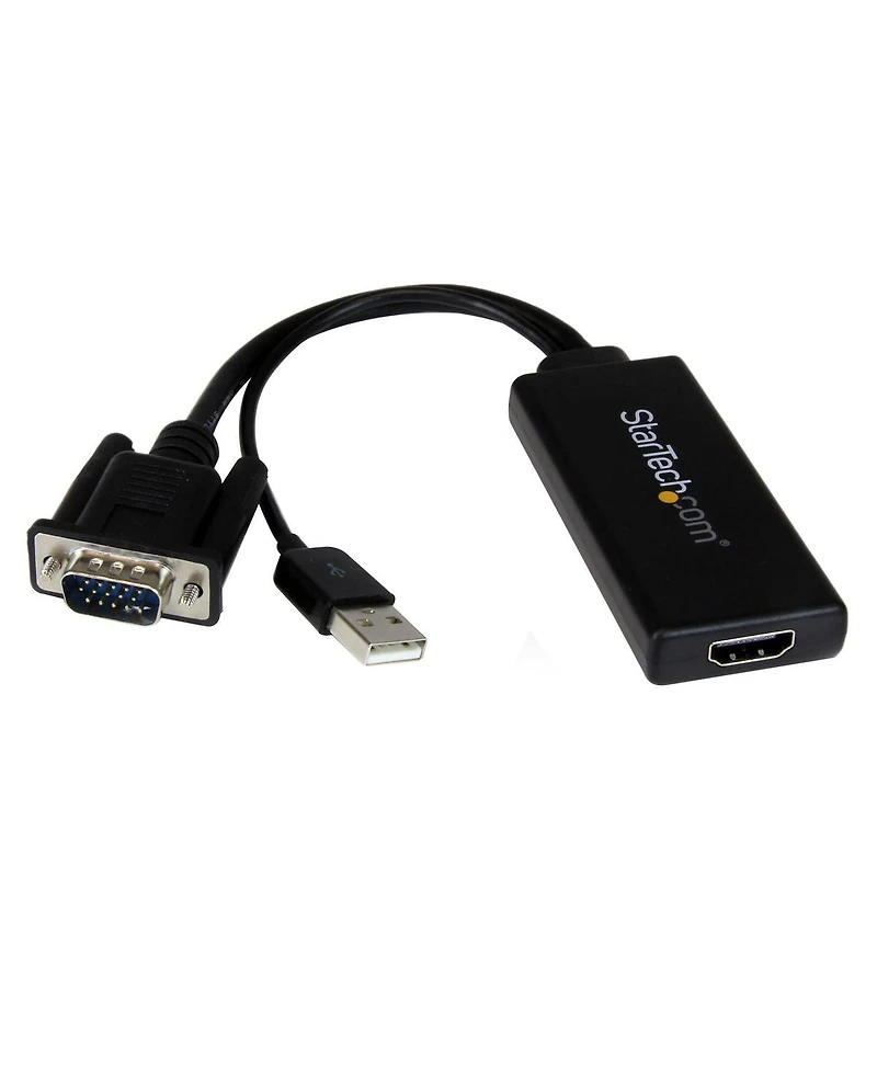 StarTech 10.2inch Vga to 1080p Hdmi Adapter with Usb Audio and Power