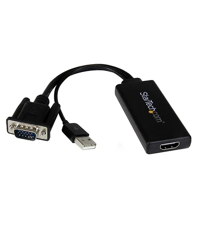 StarTech 10.2inch Vga to 1080p Hdmi Adapter with Usb Audio and Power