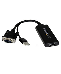 StarTech 10.2inch Vga to 1080p Hdmi Adapter with Usb Audio and Power