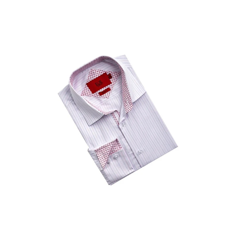 Elie Balleh Men's Slim Fit Striped Button-Down Shirt