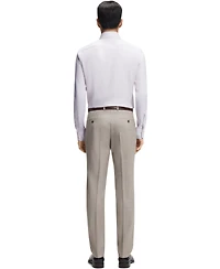 Boss by Hugo Men's Italian-Made Structured Cotton Slim-Fit Dress Shirt