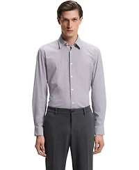 Boss by Hugo Men's Printed Performance-Stretch Jersey Slim-Fit Dress Shirt