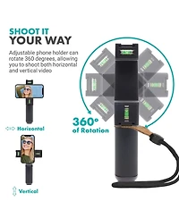 Movo P-3 Rotating Smartphone Tripod Mount with Vertical and Horizonal Positions