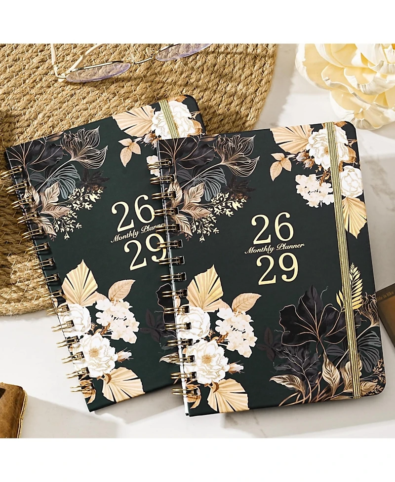 Gnuadz 2026-2029 Monthly Planner 3 Year Calendar Tabs Hardcover Pocket