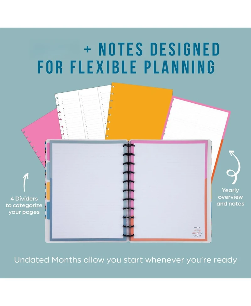 Gnuadz Undated Monthly Notebook Magic Theme