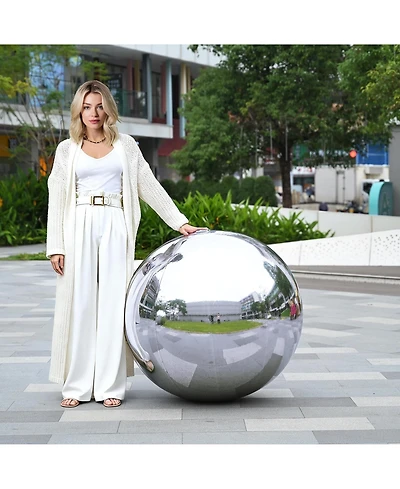Yescom 39 inch Inflatable Mirror Ball Giant Disco Balloon Decoration for Party Wedding Event Stage Decor