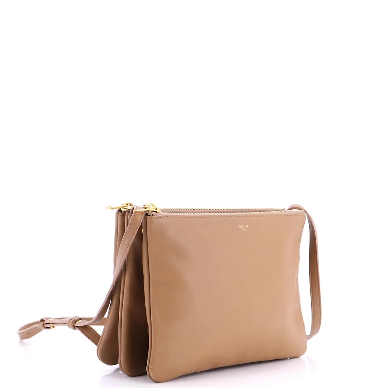 Pre-Owned Celine Large Trio Crossbody Bag Leather