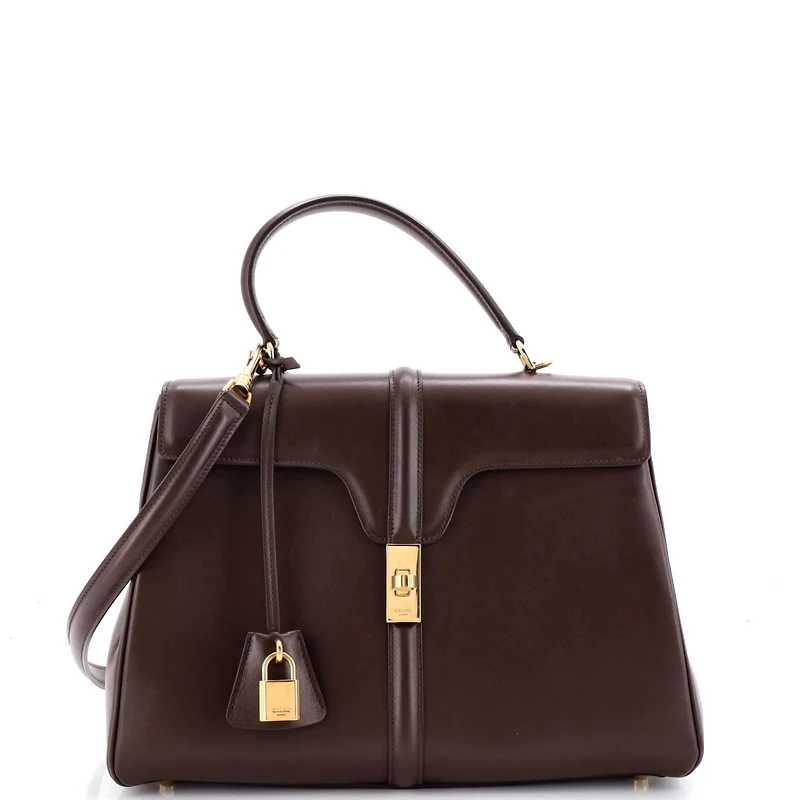 Pre-Owned Celine Medium 16 Top Handle Bag Smooth Calfskin