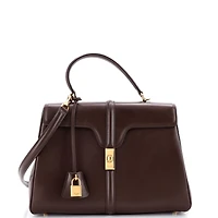 Pre-Owned Celine Medium 16 Top Handle Bag Smooth Calfskin