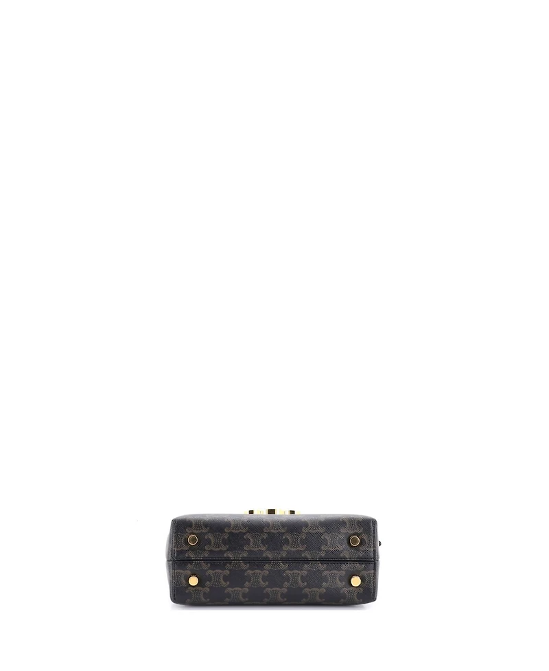 Pre-Owned Celine Teen Nino Top Handle Bag Triomphe Coated Canvas