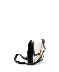 Pre-Owned Saint Laurent Medium Carre Satchel Canvas with Leather