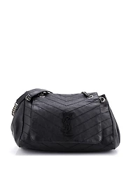 Pre-Owned Saint Laurent Medium Nolita Satchel Matelasse Chevron Leather