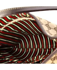 Pre-Owned Gucci Medium New Britt Hobo Gg Canvas