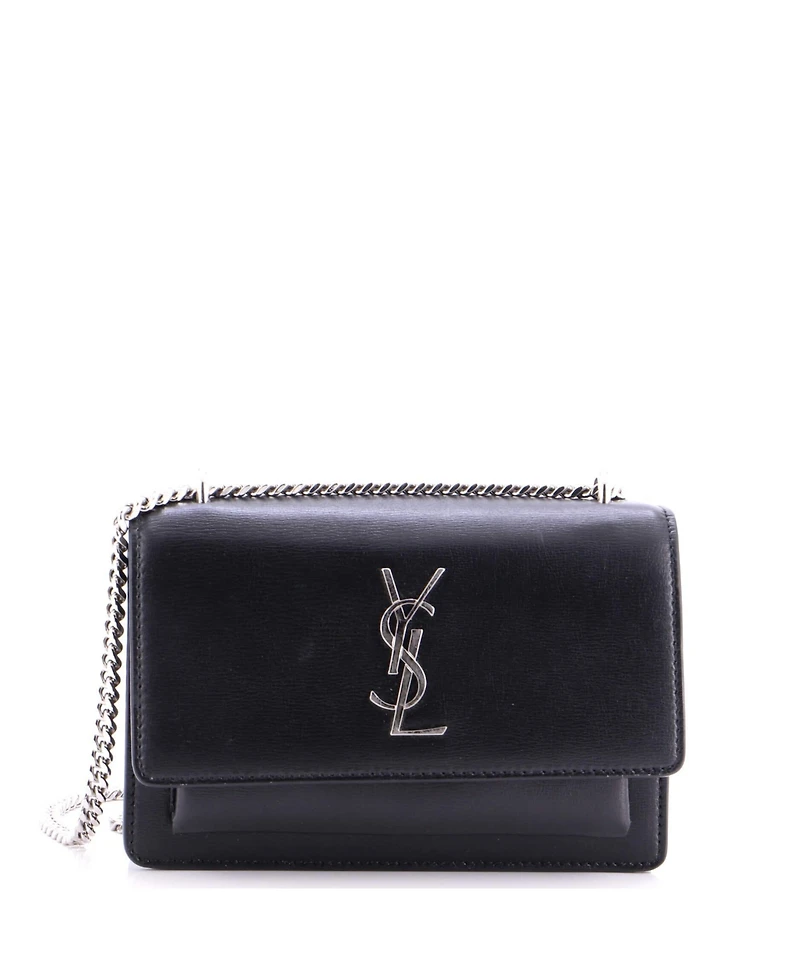 Pre-Owned Saint Laurent Small Sunset Crossbody Bag Leather