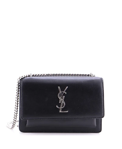 Pre-Owned Saint Laurent Small Sunset Crossbody Bag Leather