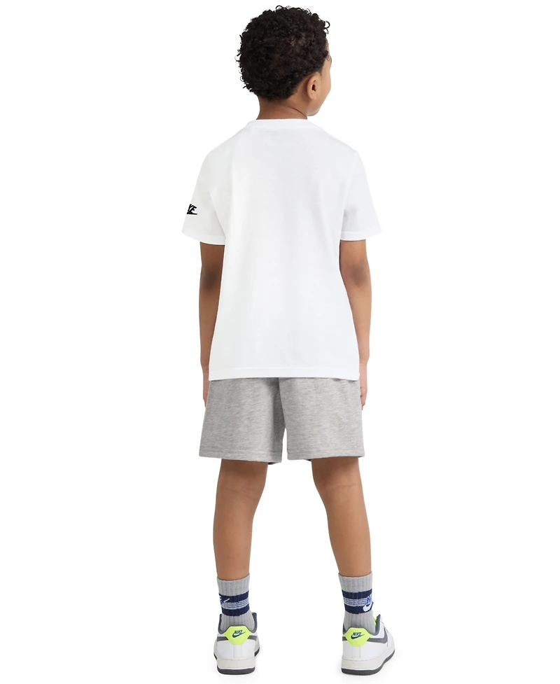Nike Boys' 4-7X T-Shirt and French Terry Shorts, 2-Piece Set
