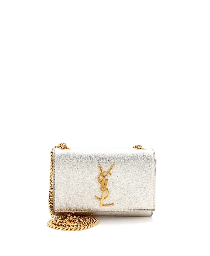 Pre-Owned Saint Laurent Small Classic Monogram Crossbody Bag Grainy Leather