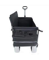 Streamdale Furniture 3-in-1 Folding Wagon with Bench Seat, 500 lbs Capacity, All-Terrain Tires