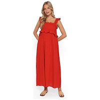 Petal and Pup Women's Ross Frill Strap Maxi Dress
