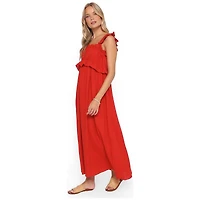 Petal and Pup Women's Ross Frill Strap Maxi Dress