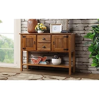 Streamdale Furniture 46'' Solid Wood Sideboard Console Table with 2 Drawers and Storage