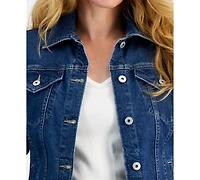 Style & Co Petite Classic Denim Trucker Jacket