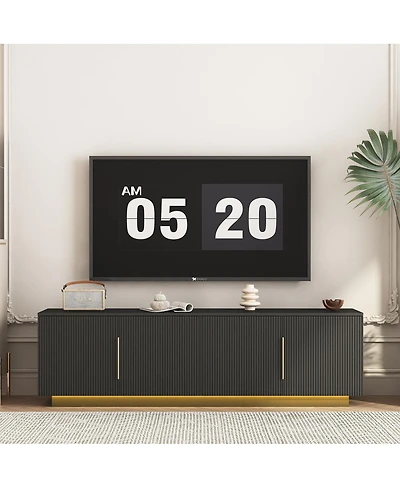 Streamdale Furniture 68" Modern Led Tv Stand for 55-65 Inch TVs