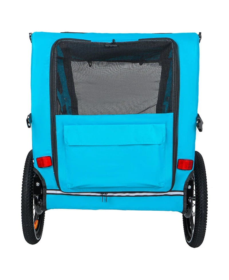 Streamdale Furniture Foldable Pet Bike Trailer for Small and Medium Dogs