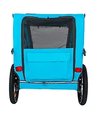 Streamdale Furniture Foldable Pet Bike Trailer for Small and Medium Dogs