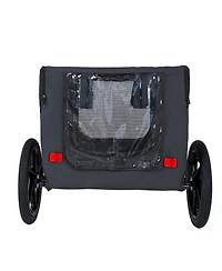 Streamdale Furniture Heavy Duty Collapsible Pet Bike Trailer with 16-Inch All-Terrain Wheels