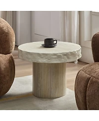 Streamdale Furniture Faux Mars Textural Pattern Coffee Table - No Assembly Required