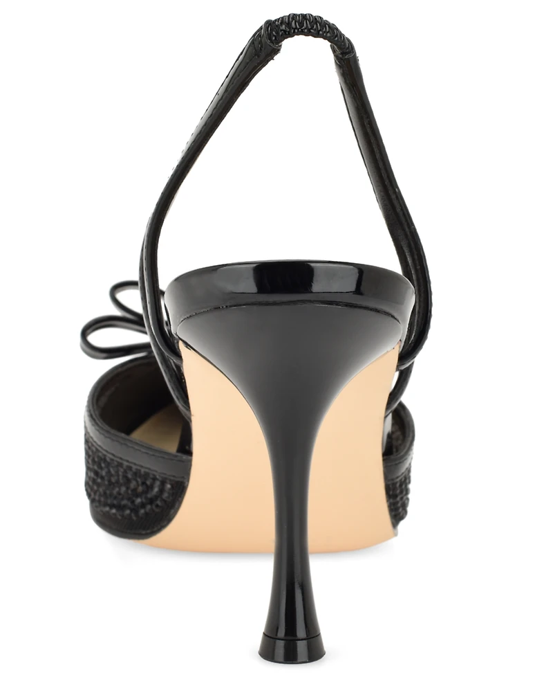 Nine West Women's Padell Embellished Slingback Stiletto Pumps
