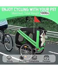 Streamdale Furniture Large Folding Pet Bike Trailer Capacity All-Terrain Carrier
