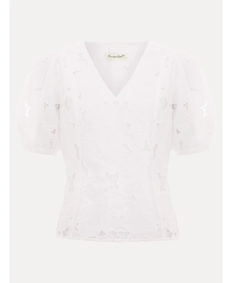 Phase Eight Women's Marina V-Neck Lace Blouse
