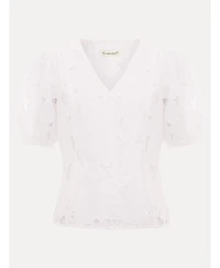Phase Eight Women's Marina V-Neck Lace Blouse