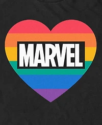 Design By Humans Men's Marvel Pride Heart Short-Sleeve T-Shirt
