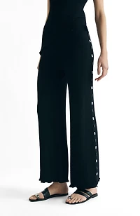 Scalpers Women's Buttons Knit Pant